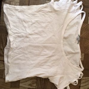 white crop top